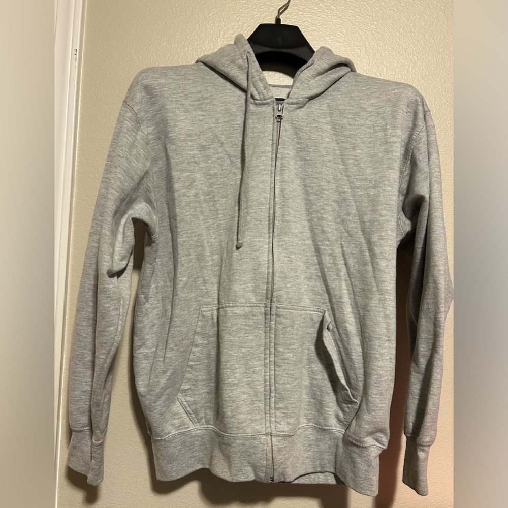 Northpoint Gray zip-up Hoodie Sweater- size m
